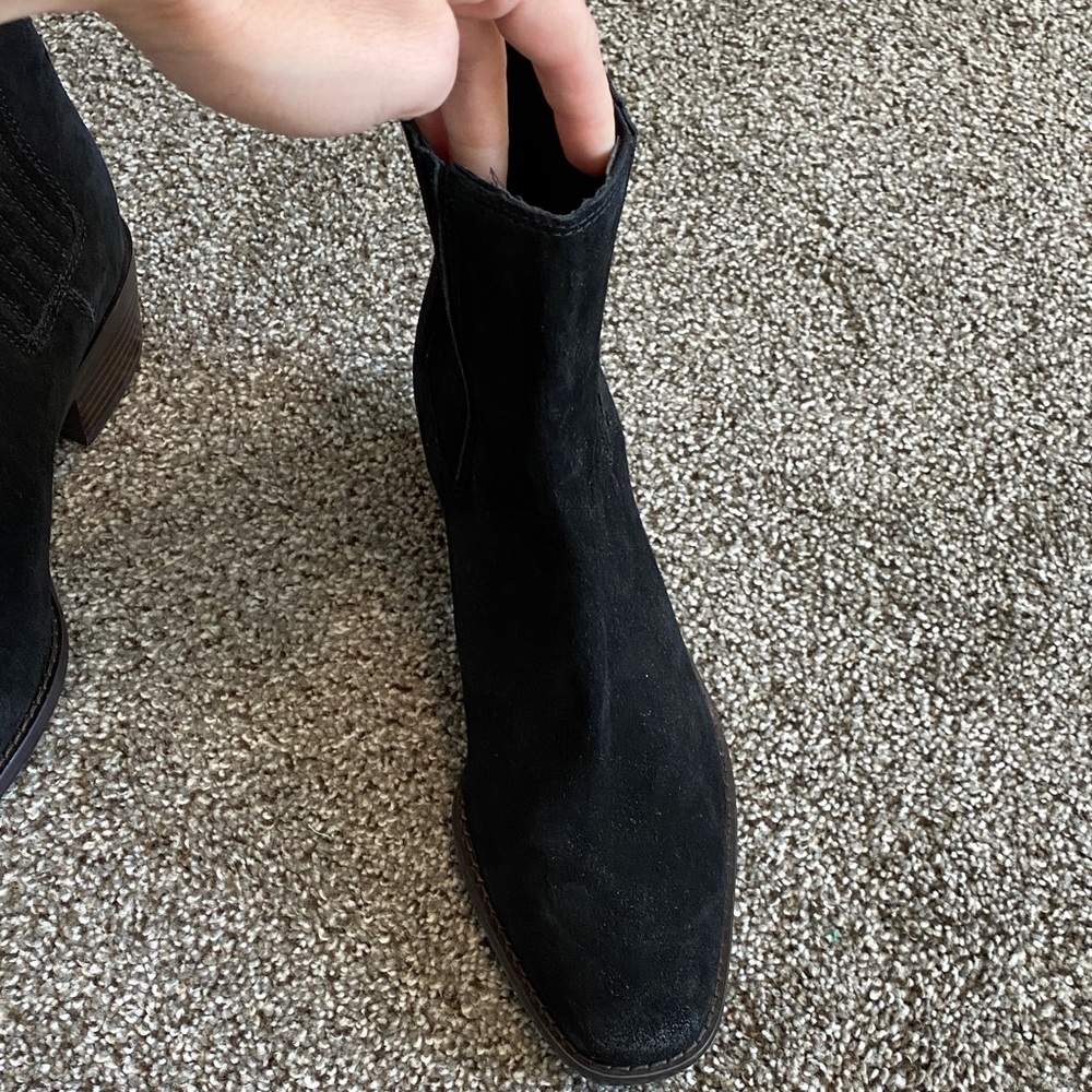 Sam Edelman Dark Suede Ankle Booties - Picture 8 of 10